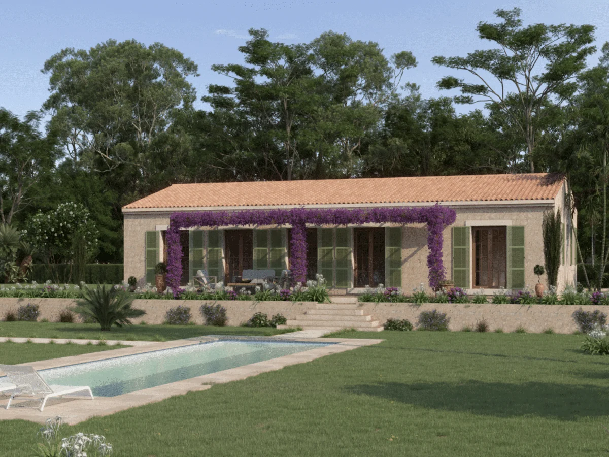 Casa contemporánea con mimbres tradicionales en Felanitx